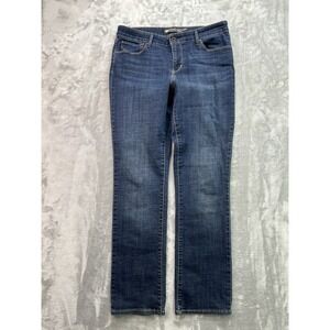 Levis Jeans Demi Curve Mid Rise Straight Womens Sz 14/32 Blue Western Stretch